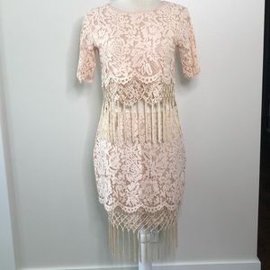 2 pc. Chelsea and Violet Lace Set. Top XS, Skirt M